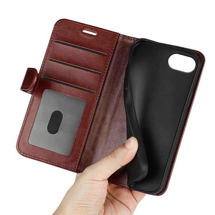 For iPhone 17e / 16e R64 Texture Horizontal Flip Leather Phone Case