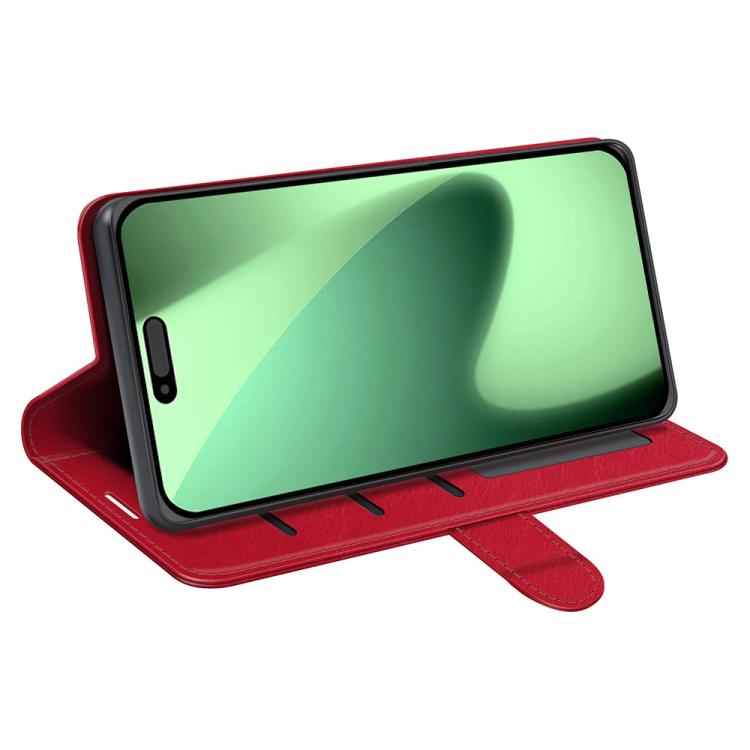 For iPhone 17 Pro R64 Texture Horizontal Flip Leather Phone Case