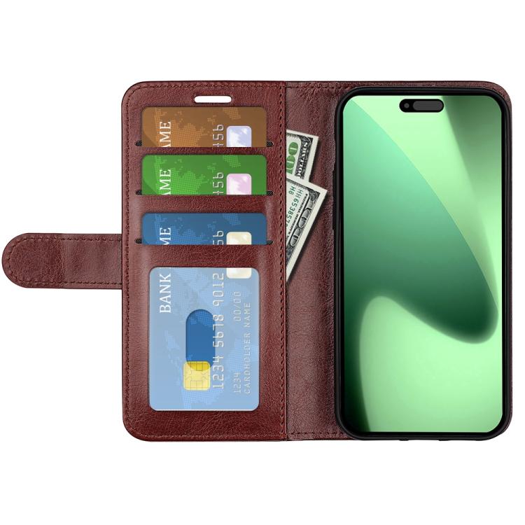 For iPhone 17 Pro Max R64 Texture Horizontal Flip Leather Phone Case