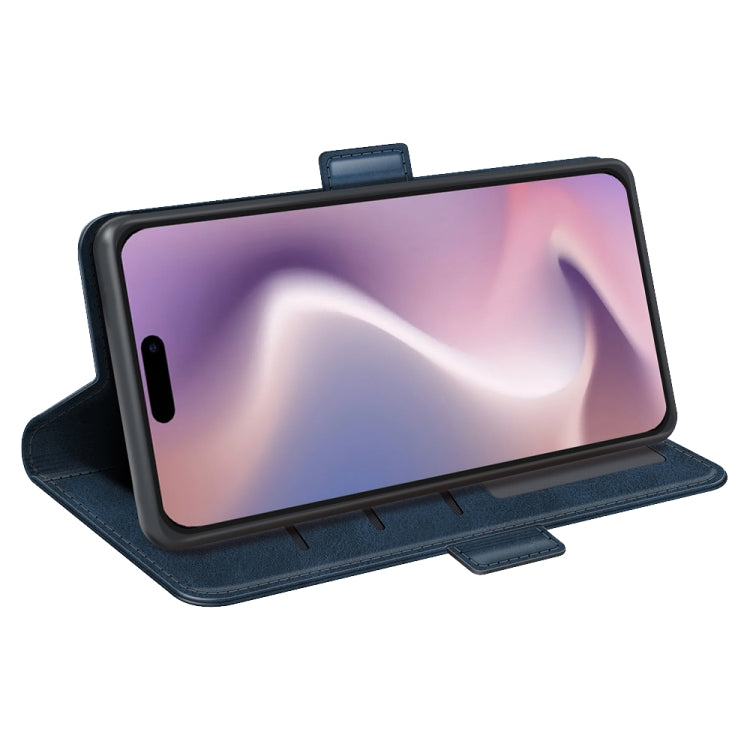 For iPhone 16 Pro Dual-side Magnetic Buckle Horizontal Flip Leather Phone Case