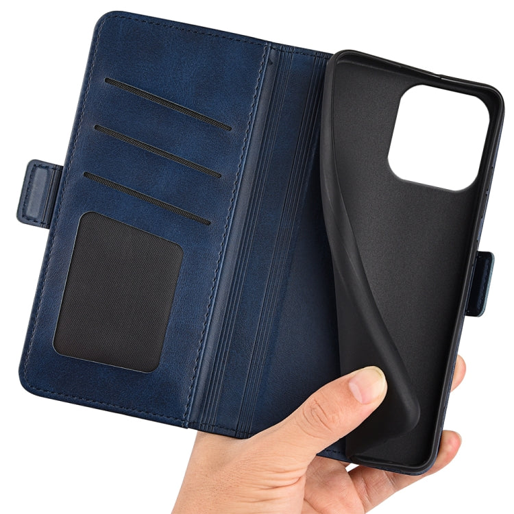 For iPhone 16 Pro Dual-side Magnetic Buckle Horizontal Flip Leather Phone Case