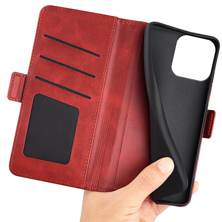 For iPhone 16 Pro Dual-side Magnetic Buckle Horizontal Flip Leather Phone Case