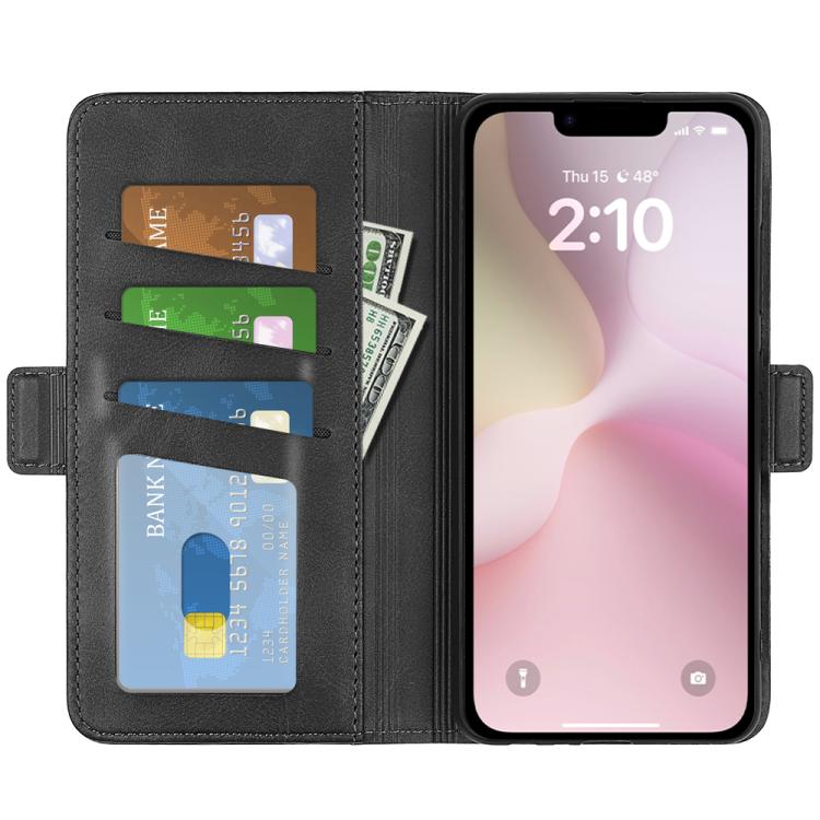 For iPhone 17e / 16e Dual-side Magnetic Buckle Horizontal Flip Leather Phone Case