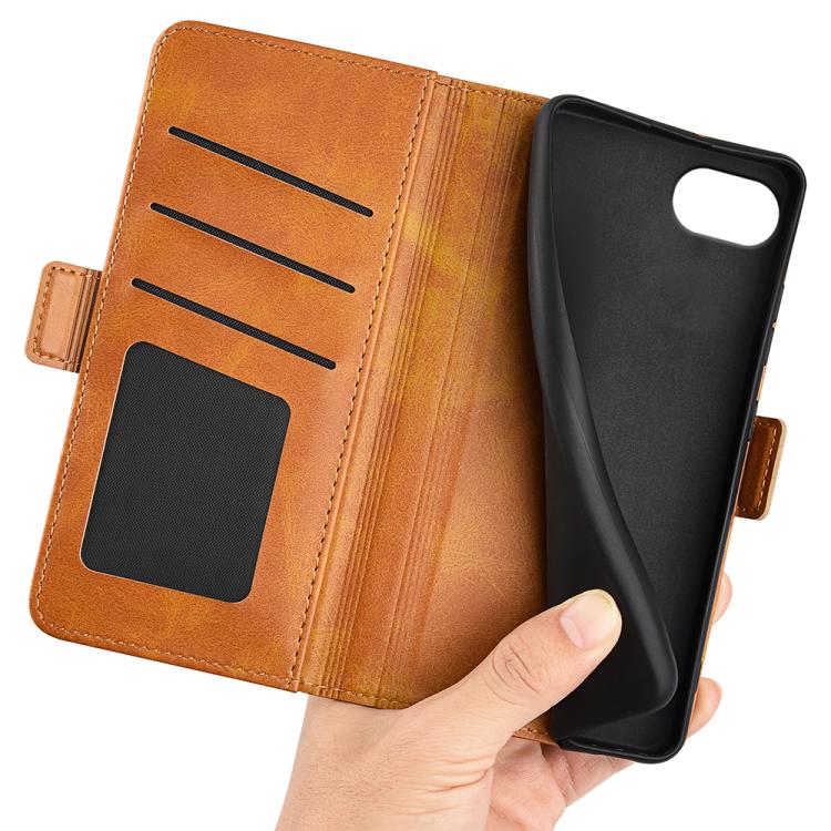 For iPhone 17e / 16e Dual-side Magnetic Buckle Horizontal Flip Leather Phone Case