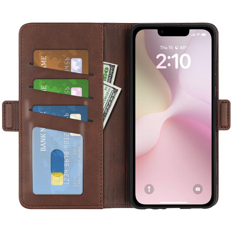 For iPhone 17e / 16e Dual-side Magnetic Buckle Horizontal Flip Leather Phone Case