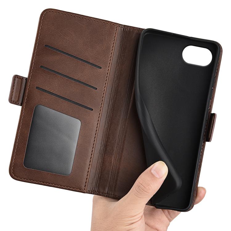 For iPhone 17e / 16e Dual-side Magnetic Buckle Horizontal Flip Leather Phone Case