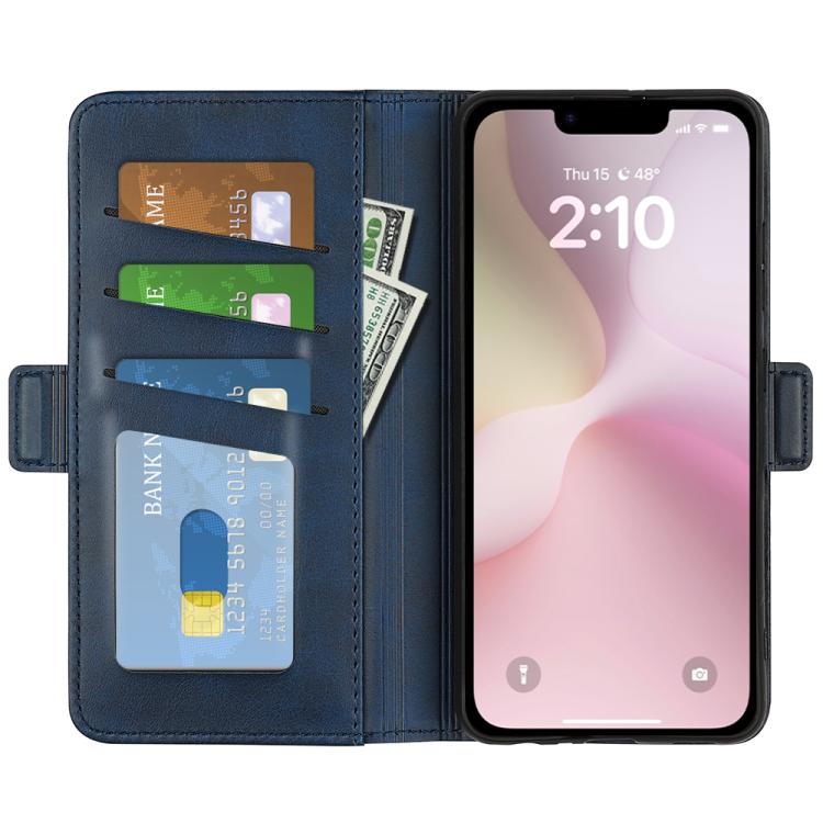 For iPhone 17e / 16e Dual-side Magnetic Buckle Horizontal Flip Leather Phone Case