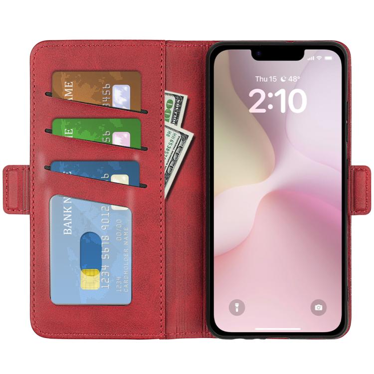 For iPhone 17e / 16e Dual-side Magnetic Buckle Horizontal Flip Leather Phone Case