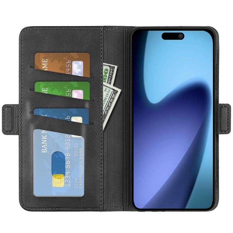 For iPhone 17 Dual-side Magnetic Buckle Horizontal Flip Leather Phone Case
