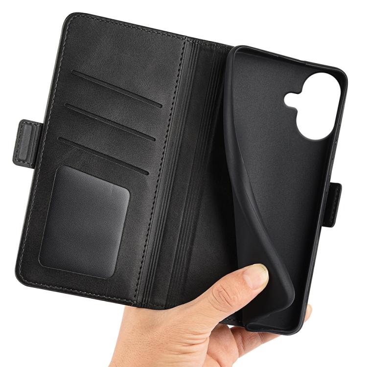 For iPhone 17 Dual-side Magnetic Buckle Horizontal Flip Leather Phone Case