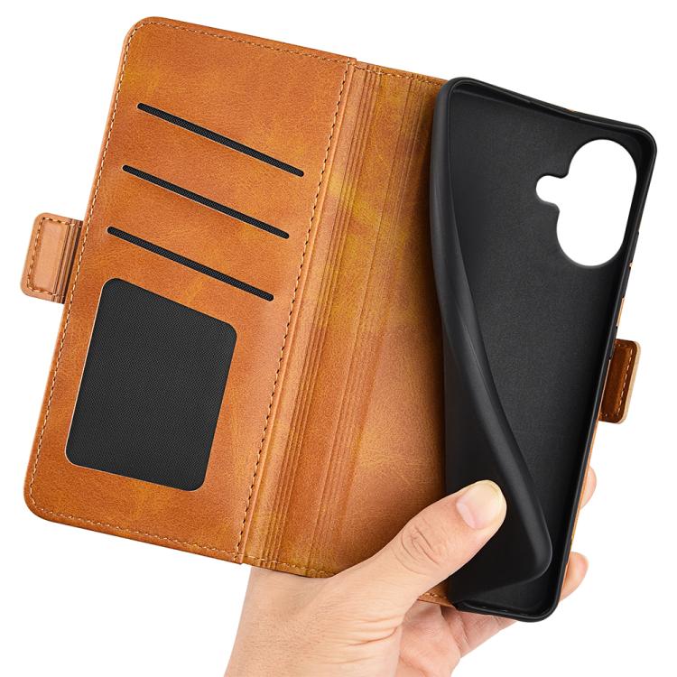 For iPhone 17 Dual-side Magnetic Buckle Horizontal Flip Leather Phone Case