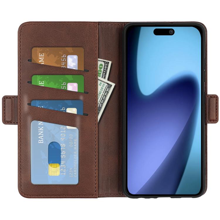 For iPhone 17 Dual-side Magnetic Buckle Horizontal Flip Leather Phone Case