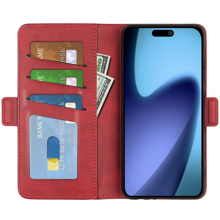 For iPhone 17 Dual-side Magnetic Buckle Horizontal Flip Leather Phone Case