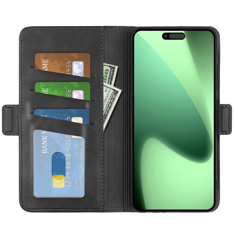 For iPhone 17 Pro Dual-side Magnetic Buckle Horizontal Flip Leather Phone Case