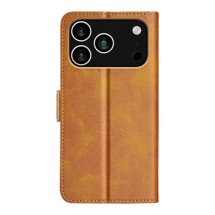 For iPhone 17 Pro Dual-side Magnetic Buckle Horizontal Flip Leather Phone Case