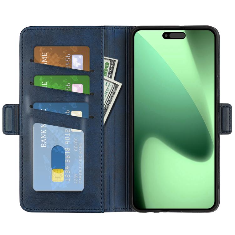 For iPhone 17 Pro Dual-side Magnetic Buckle Horizontal Flip Leather Phone Case