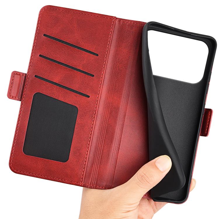For iPhone 17 Pro Dual-side Magnetic Buckle Horizontal Flip Leather Phone Case