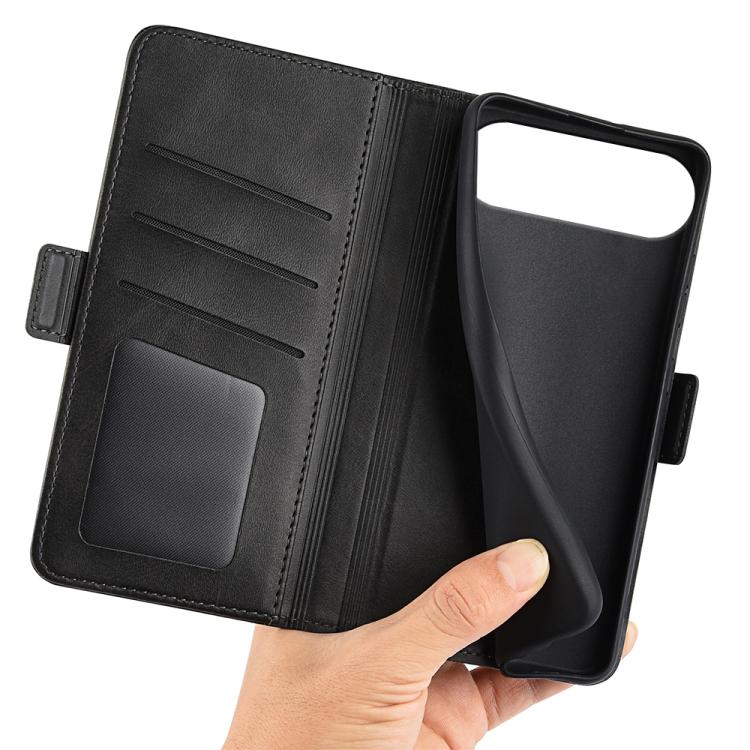 For iPhone Air Dual-side Magnetic Buckle Horizontal Flip Leather Phone Case