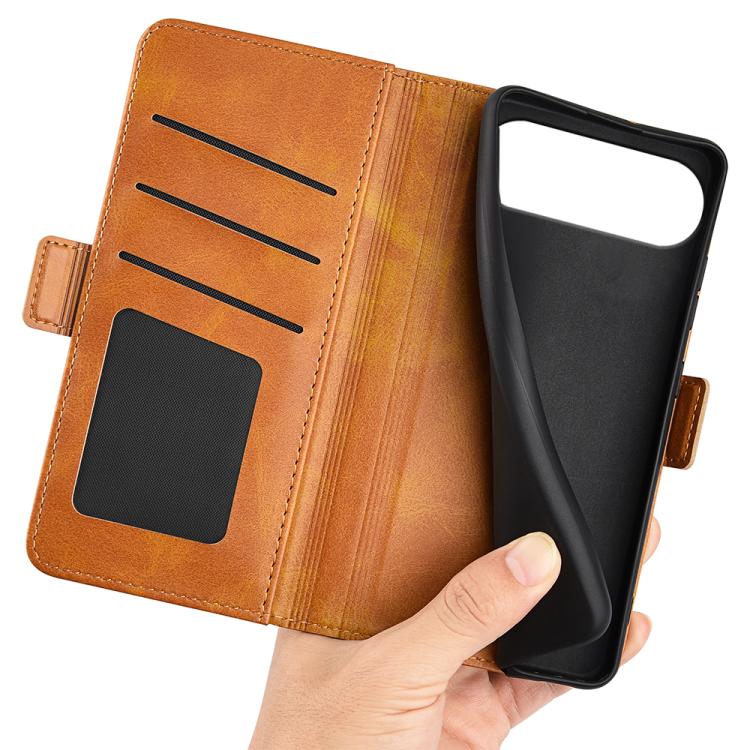 For iPhone Air Dual-side Magnetic Buckle Horizontal Flip Leather Phone Case