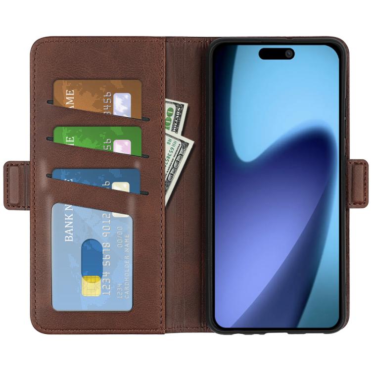 For iPhone Air Dual-side Magnetic Buckle Horizontal Flip Leather Phone Case