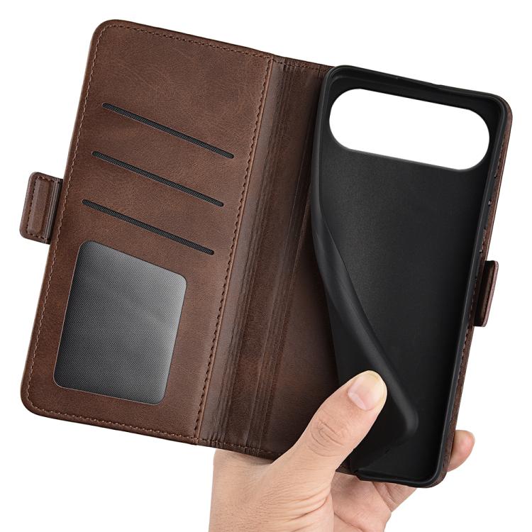 For iPhone Air Dual-side Magnetic Buckle Horizontal Flip Leather Phone Case