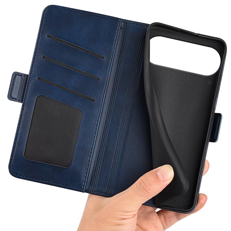 For iPhone Air Dual-side Magnetic Buckle Horizontal Flip Leather Phone Case