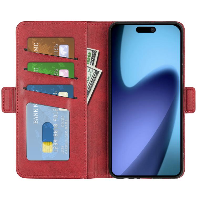 For iPhone Air Dual-side Magnetic Buckle Horizontal Flip Leather Phone Case