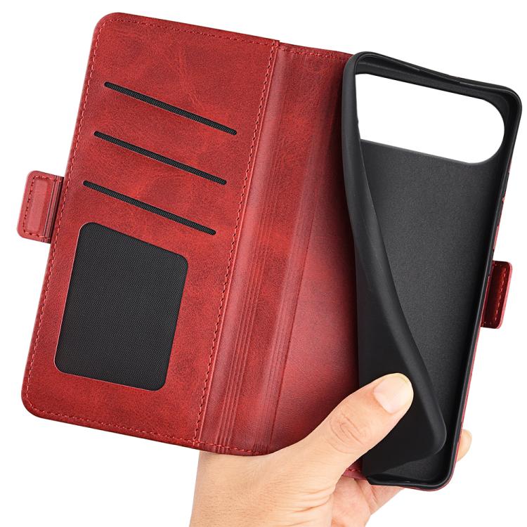 For iPhone Air Dual-side Magnetic Buckle Horizontal Flip Leather Phone Case