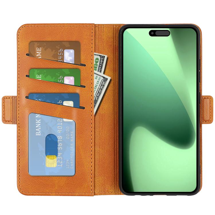 For iPhone 17 Pro Max Dual-side Magnetic Buckle Horizontal Flip Leather Phone Case