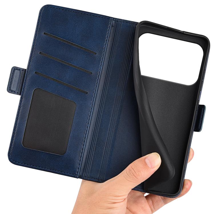 For iPhone 17 Pro Max Dual-side Magnetic Buckle Horizontal Flip Leather Phone Case