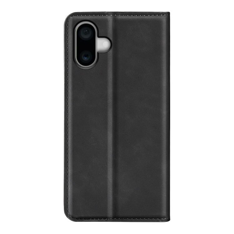 For iPhone 16 Plus Retro-skin Magnetic Suction Leather Phone Case