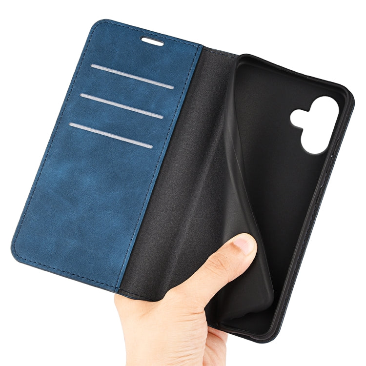 For iPhone 16 Plus Retro-skin Magnetic Suction Leather Phone Case