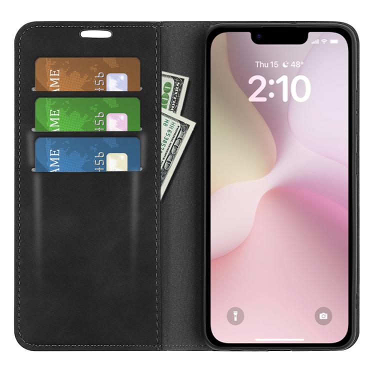 For iPhone 17e / 16e Retro-skin Magnetic Suction Leather Phone Case