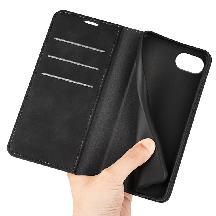 For iPhone 17e / 16e Retro-skin Magnetic Suction Leather Phone Case