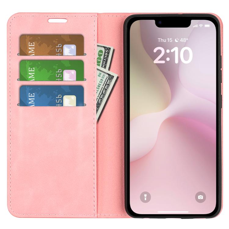For iPhone 17e / 16e Retro-skin Magnetic Suction Leather Phone Case