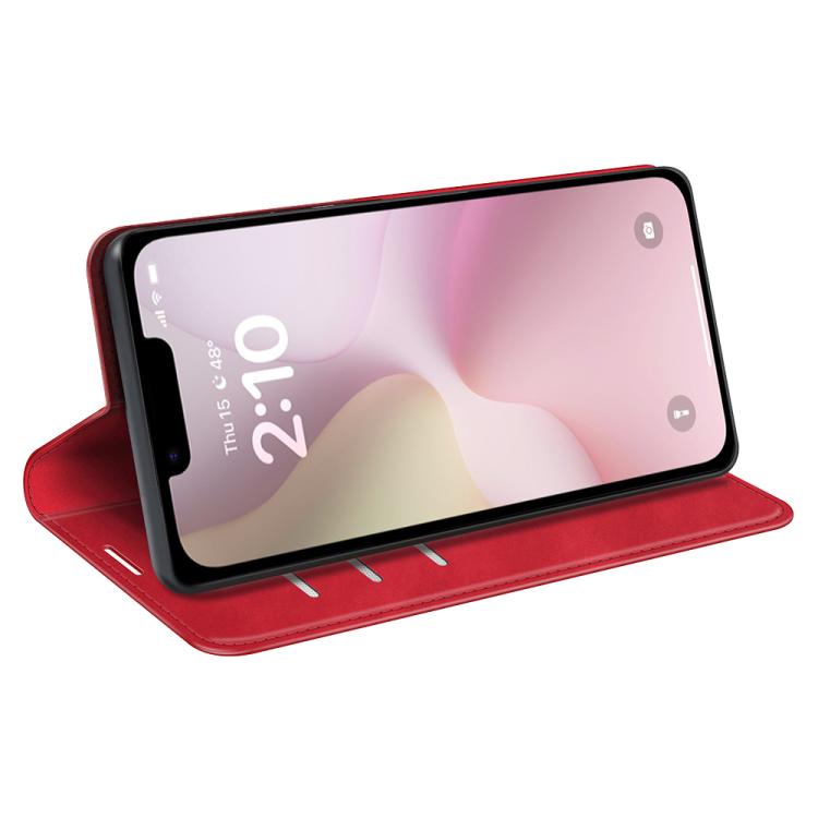 For iPhone 17e / 16e Retro-skin Magnetic Suction Leather Phone Case