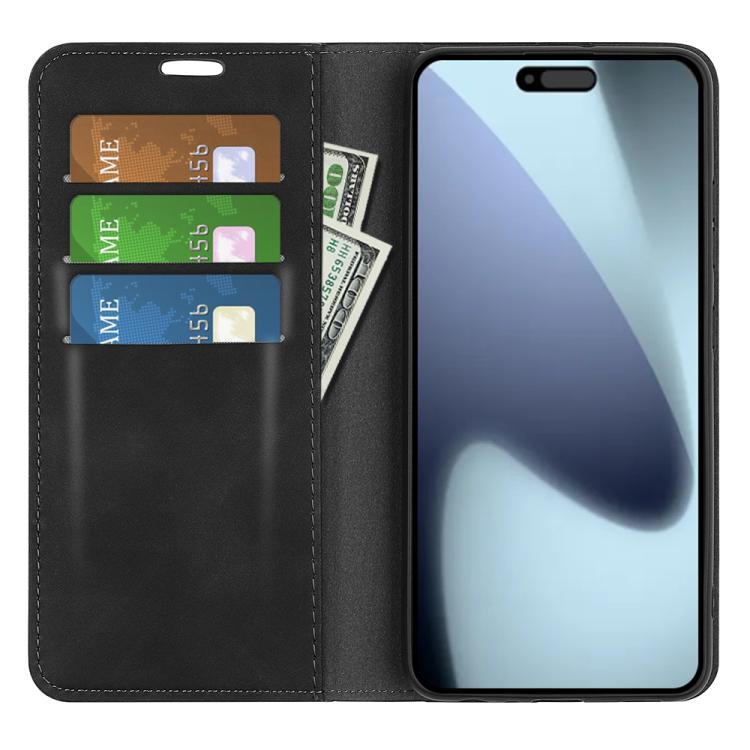 For iPhone 17 Retro-skin Magnetic Suction Leather Phone Case