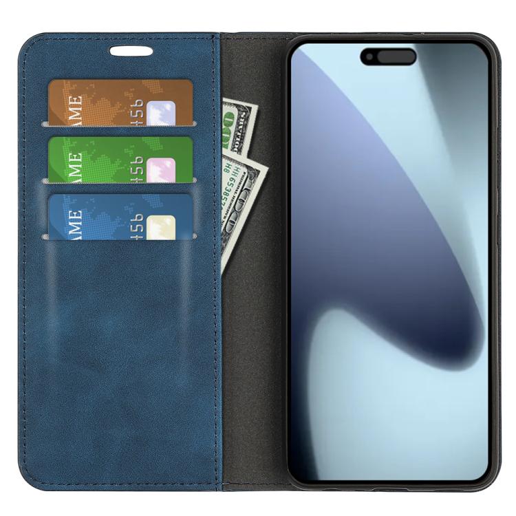 For iPhone 17 Retro-skin Magnetic Suction Leather Phone Case