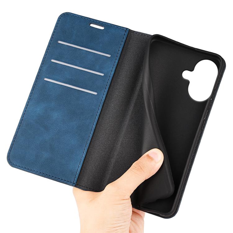 For iPhone 17 Retro-skin Magnetic Suction Leather Phone Case