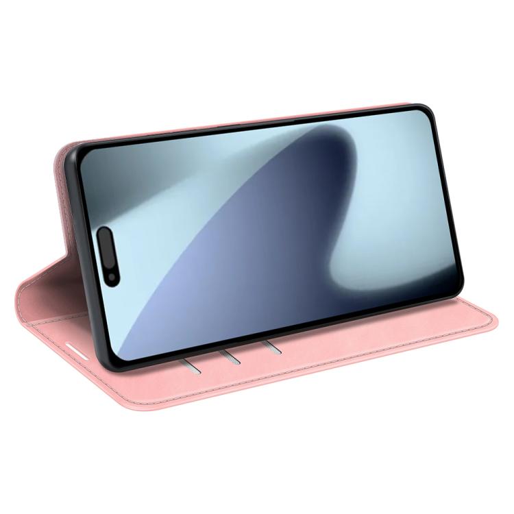For iPhone 17 Retro-skin Magnetic Suction Leather Phone Case