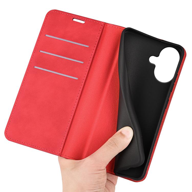 For iPhone 17 Retro-skin Magnetic Suction Leather Phone Case