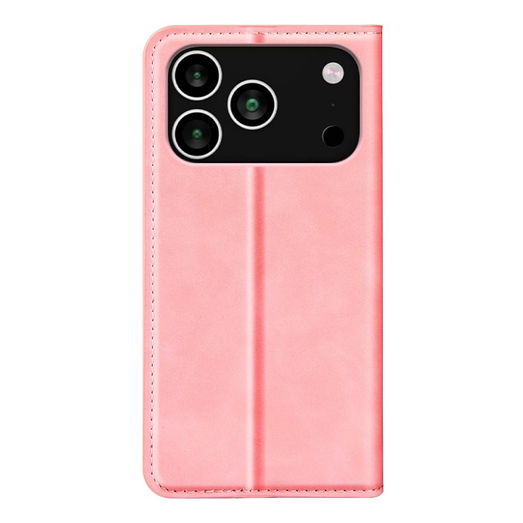 For iPhone 17 Pro Retro-skin Magnetic Suction Leather Phone Case