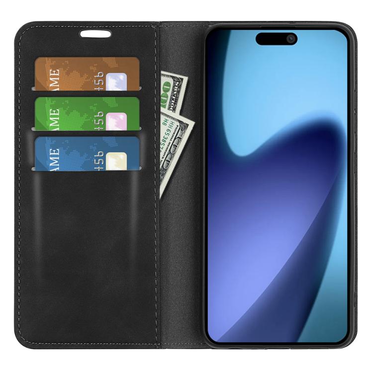 For iPhone Air Retro-skin Magnetic Suction Leather Phone Case