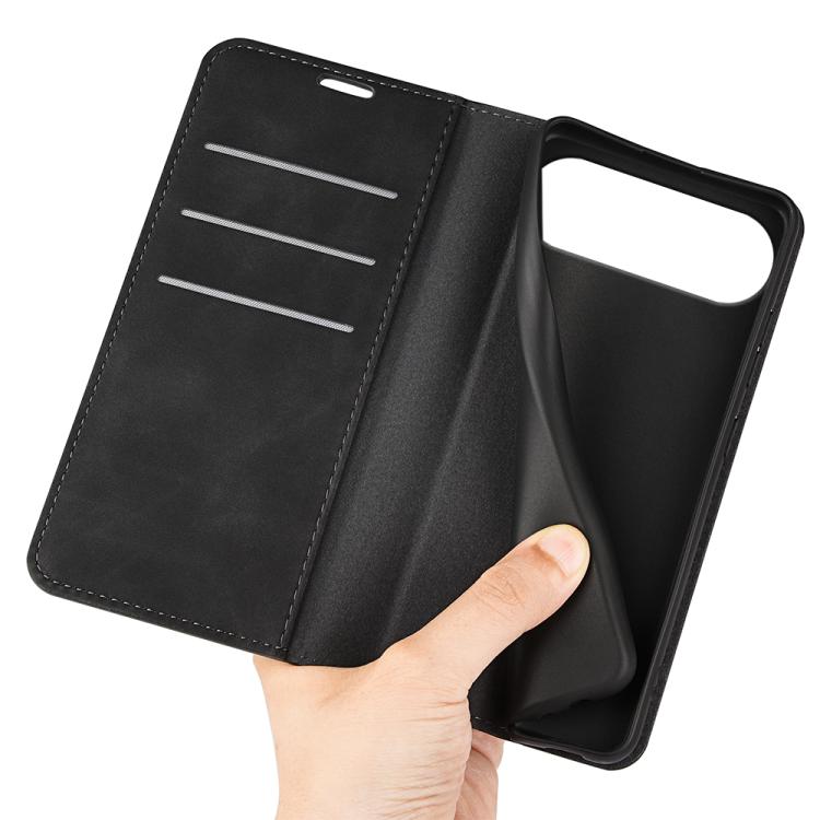 For iPhone Air Retro-skin Magnetic Suction Leather Phone Case