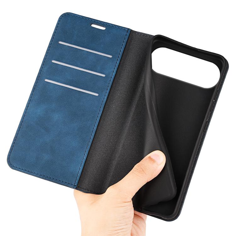For iPhone Air Retro-skin Magnetic Suction Leather Phone Case