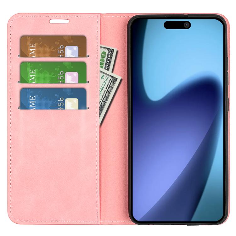 For iPhone Air Retro-skin Magnetic Suction Leather Phone Case