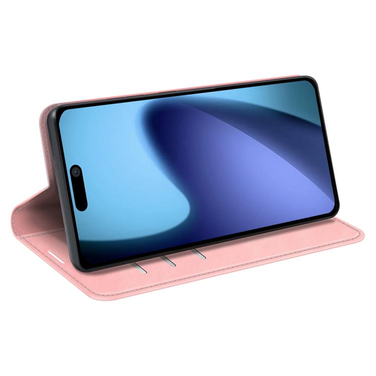 For iPhone Air Retro-skin Magnetic Suction Leather Phone Case