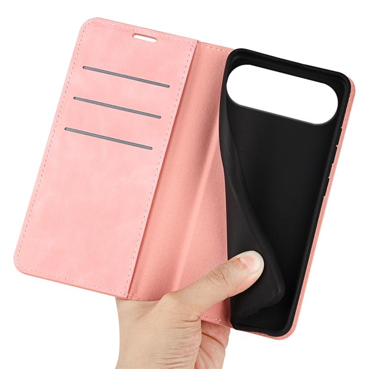 For iPhone Air Retro-skin Magnetic Suction Leather Phone Case