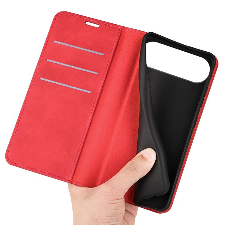 For iPhone Air Retro-skin Magnetic Suction Leather Phone Case