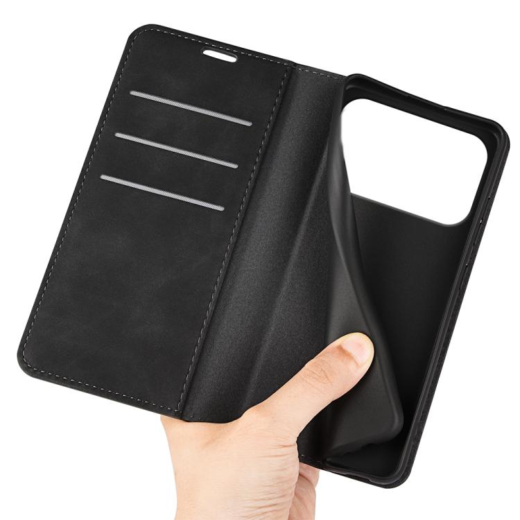 For iPhone 17 Pro Max Retro-skin Magnetic Suction Leather Phone Case